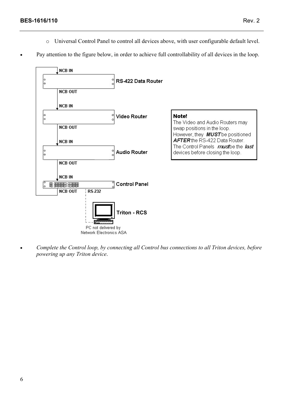 Grass Valley TTN-BES-1616/110 User Manual | Page 14 / 23