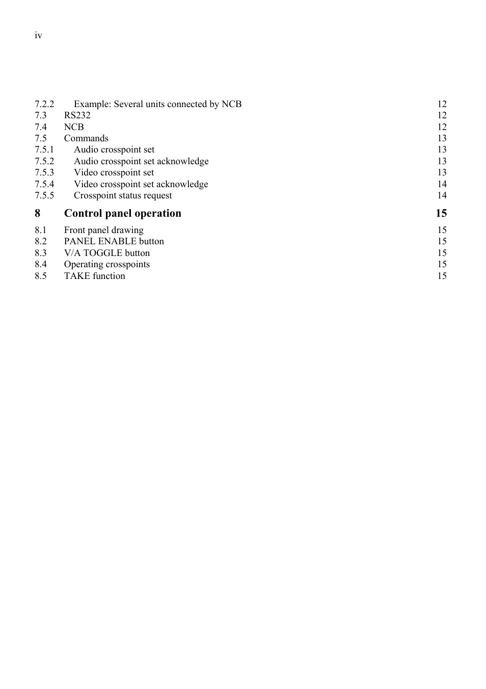 Grass Valley TTN-BES-0808CP/110 User Manual | Page 4 / 23