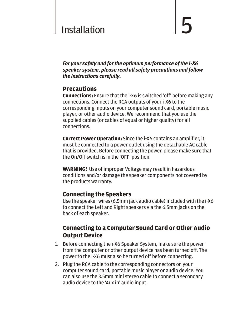 Installation | Cygnett i-x6 User Manual | Page 8 / 12