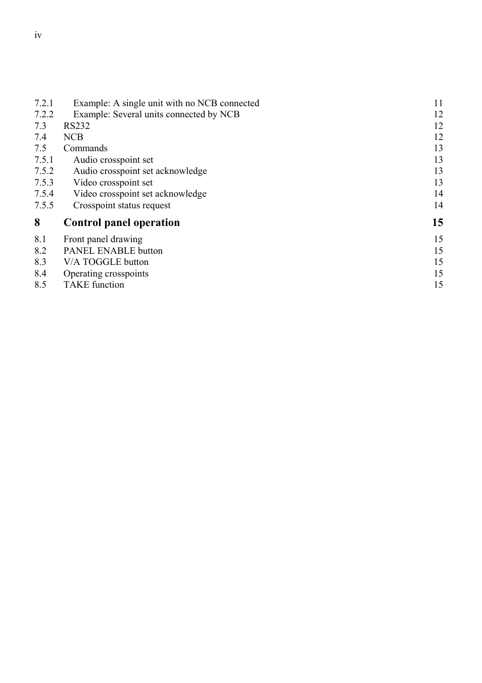 Grass Valley TTN-BVS-0808CP User Manual | Page 4 / 23