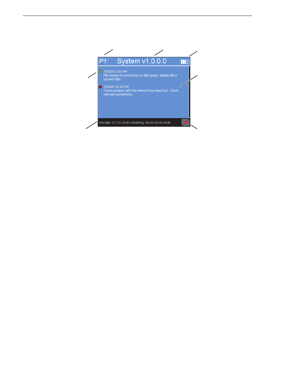 Showing iddr software versions, Clearing messages | Grass Valley Turbo iDDR v.2.3 User Manual | Page 112 / 300