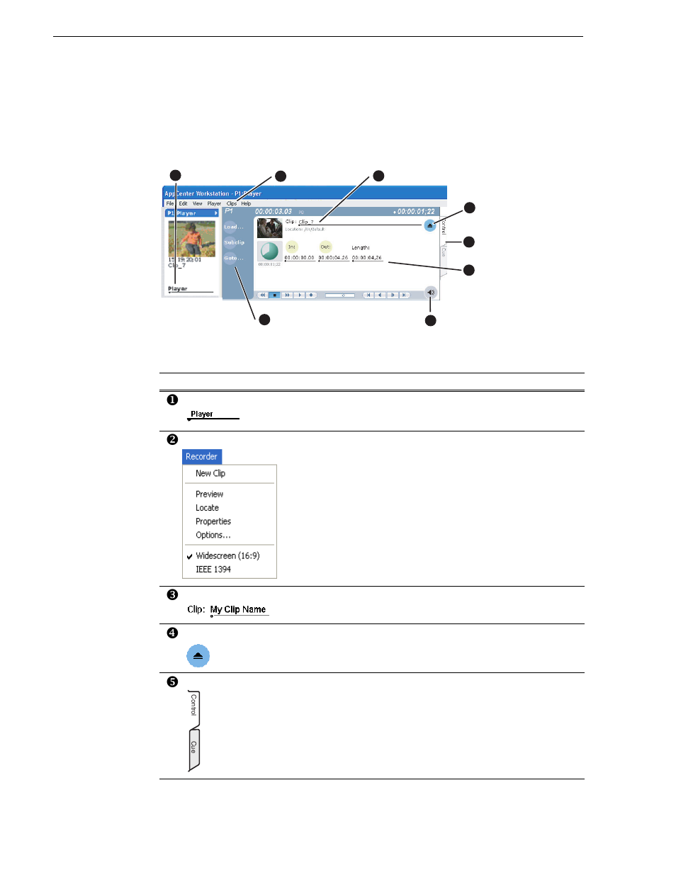 Conventions used in the appcenter interface, Chapter 4 operation: appcenter workstation | Grass Valley Turbo iDDR v.2.3 User Manual | Page 122 / 300