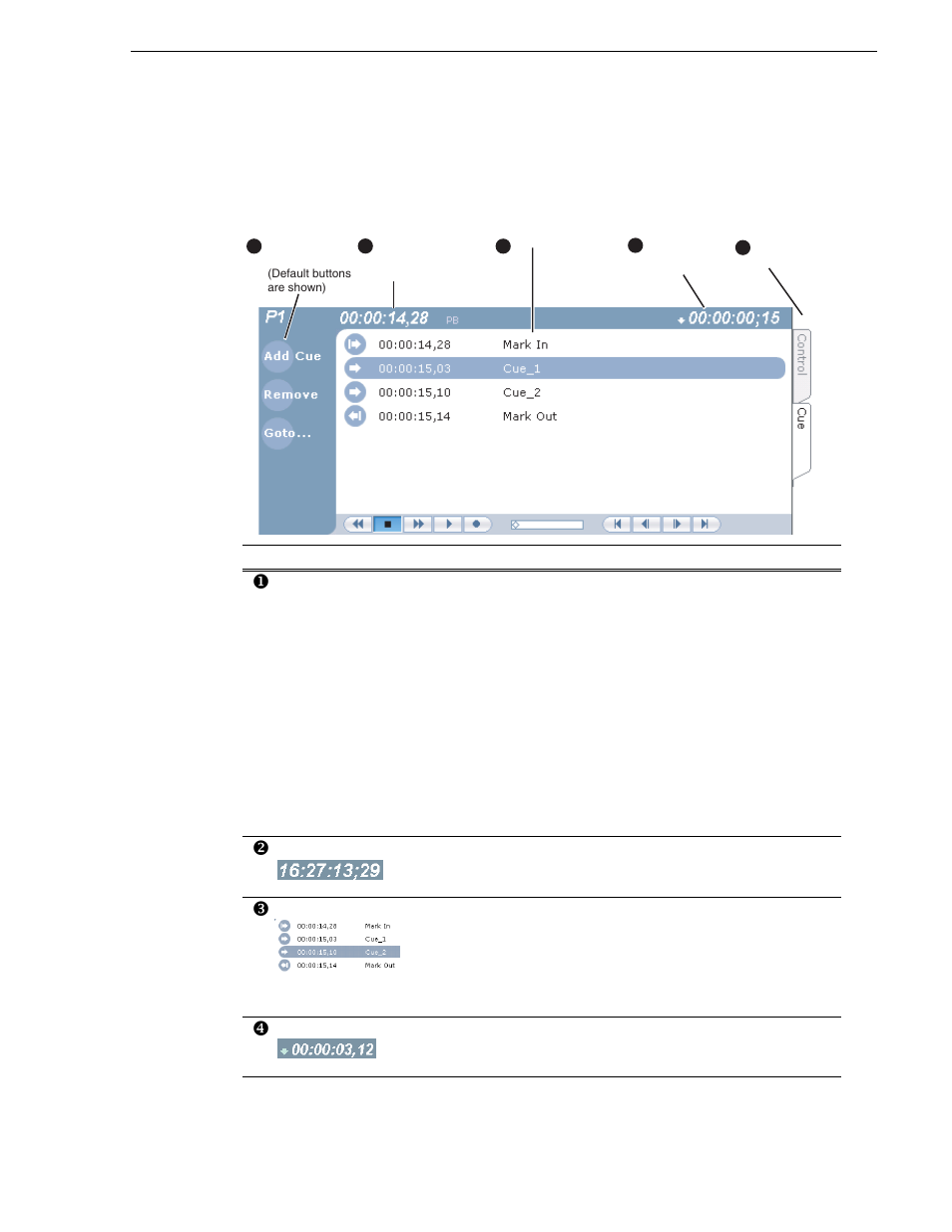 Guide to using workstation player: cue view | Grass Valley Turbo iDDR v.2.3 User Manual | Page 147 / 300