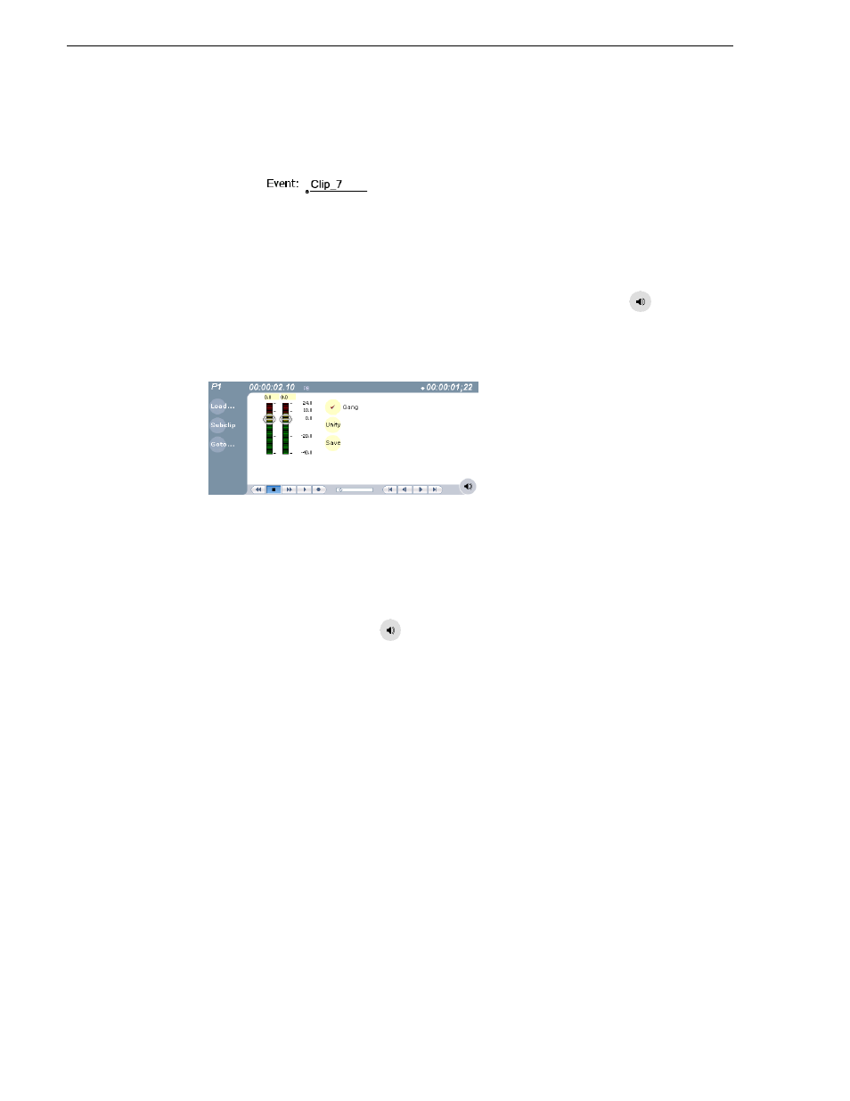Adjusting event audio levels, Changing event thumbnail image | Grass Valley Turbo iDDR v.2.3 User Manual | Page 182 / 300