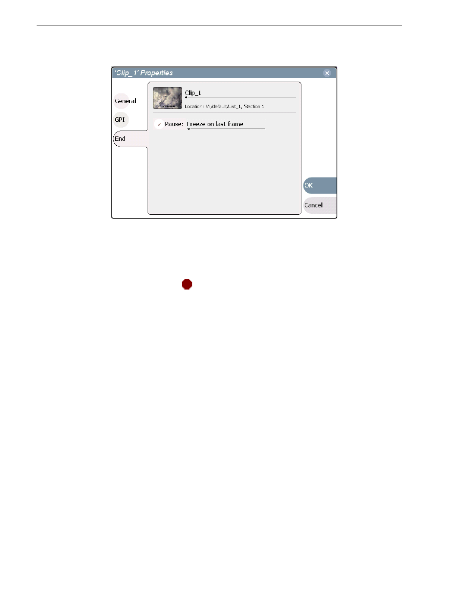 To add pause to all events in a section | Grass Valley Turbo iDDR v.2.3 User Manual | Page 188 / 300
