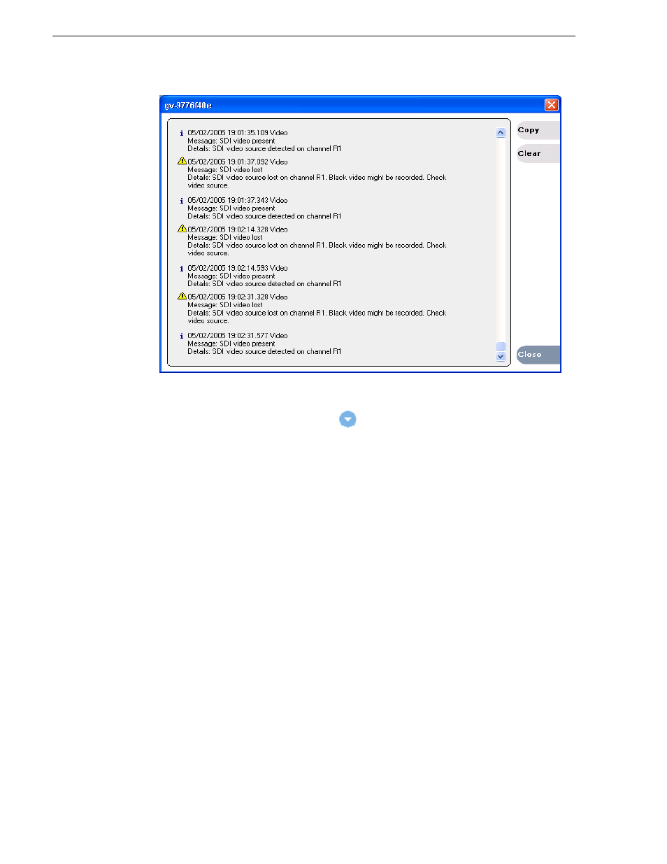 Showing iddr software versions, Managing messages in the status pane, Closing the statuspane | Grass Valley Turbo iDDR v.2.3 User Manual | Page 248 / 300