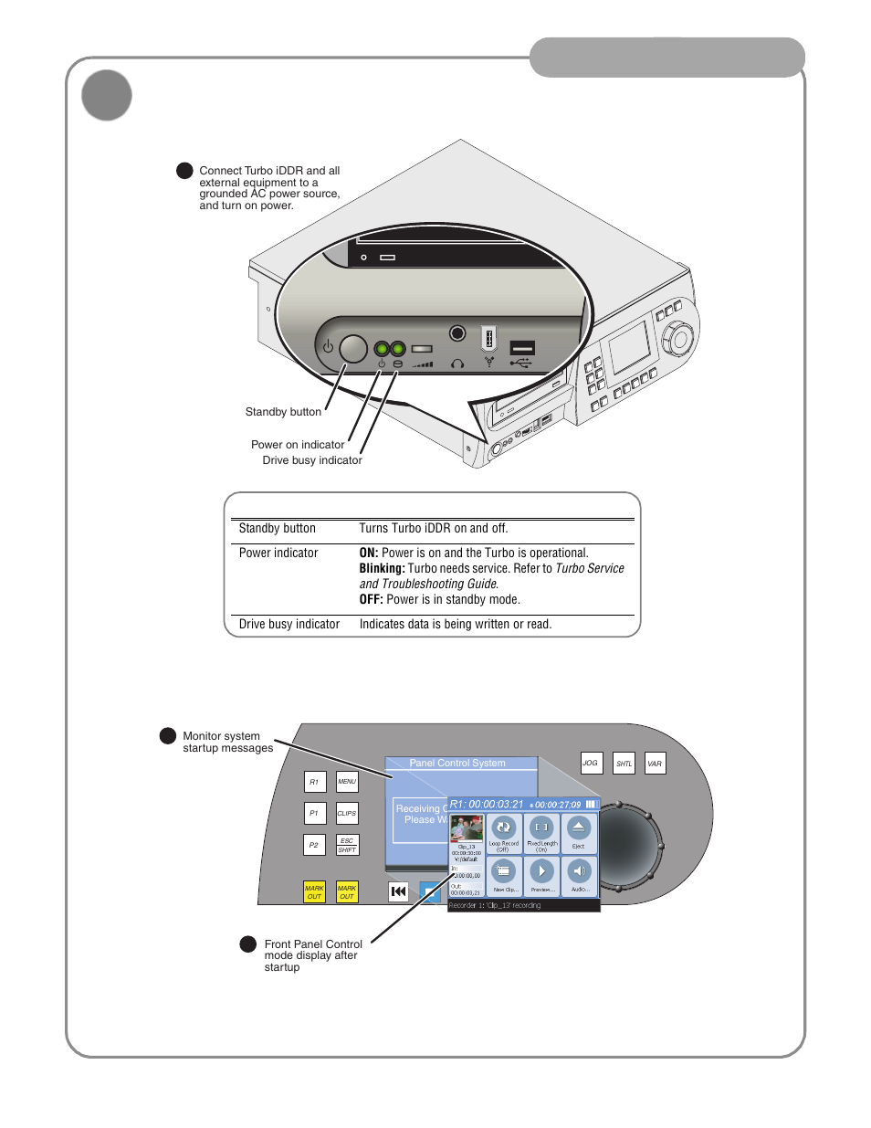 Connect power and turn power on, Installation | Grass Valley Turbo iDDR Quick Start User Manual | Page 6 / 25