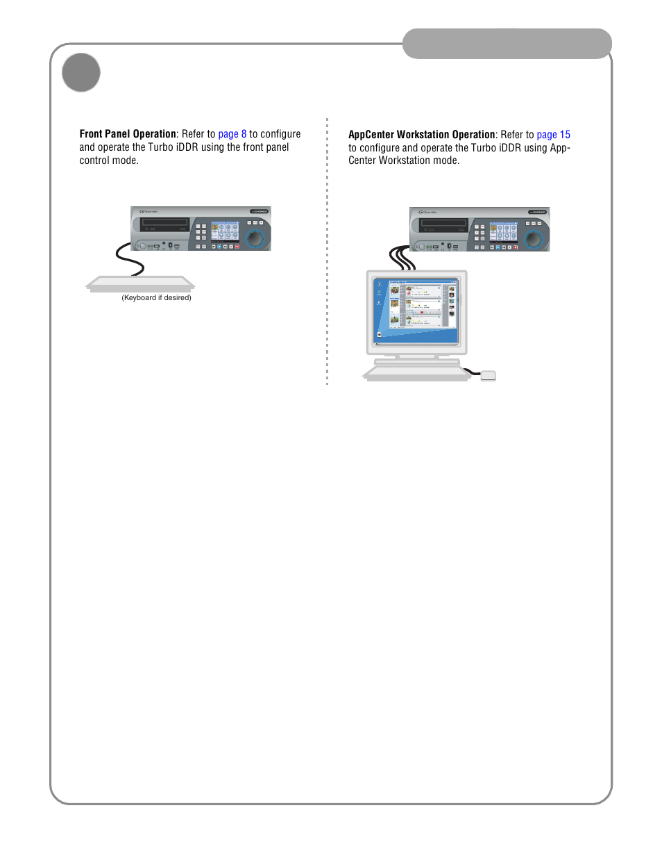 Configuration and operation, Installation | Grass Valley Turbo iDDR Quick Start User Manual | Page 7 / 25