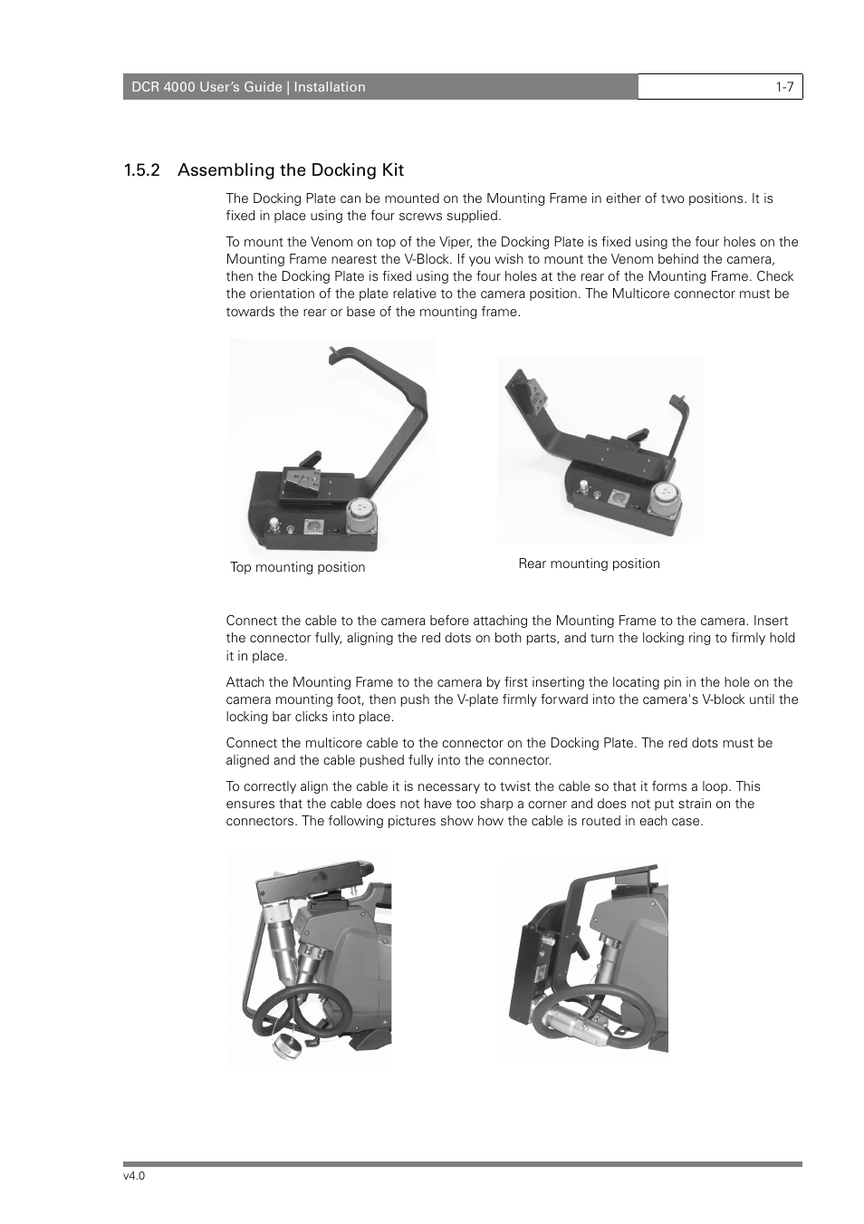 2 assembling the docking kit | Grass Valley DCR 4000 User Manual | Page 13 / 40