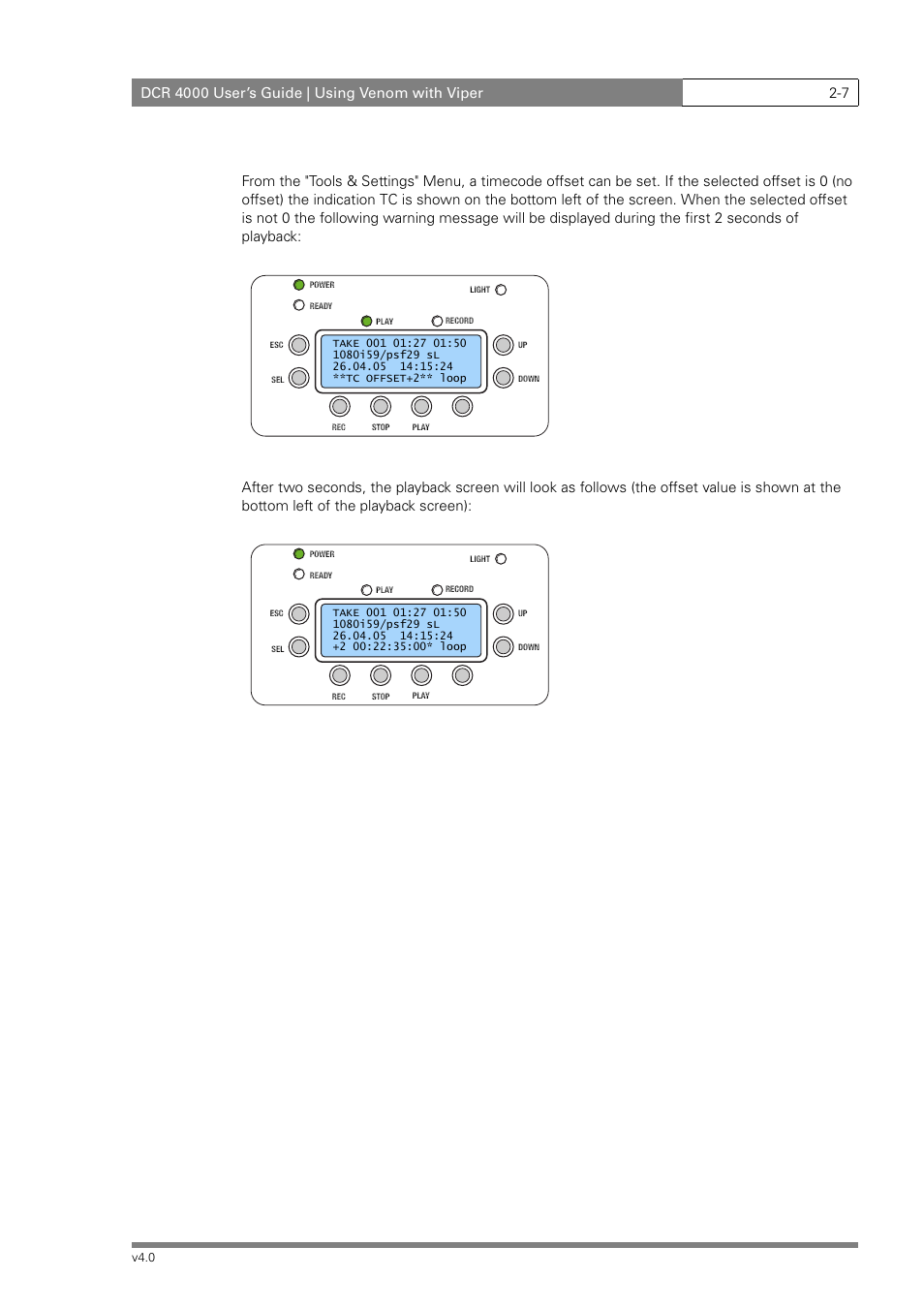 Grass Valley DCR 4000 User Manual | Page 25 / 40