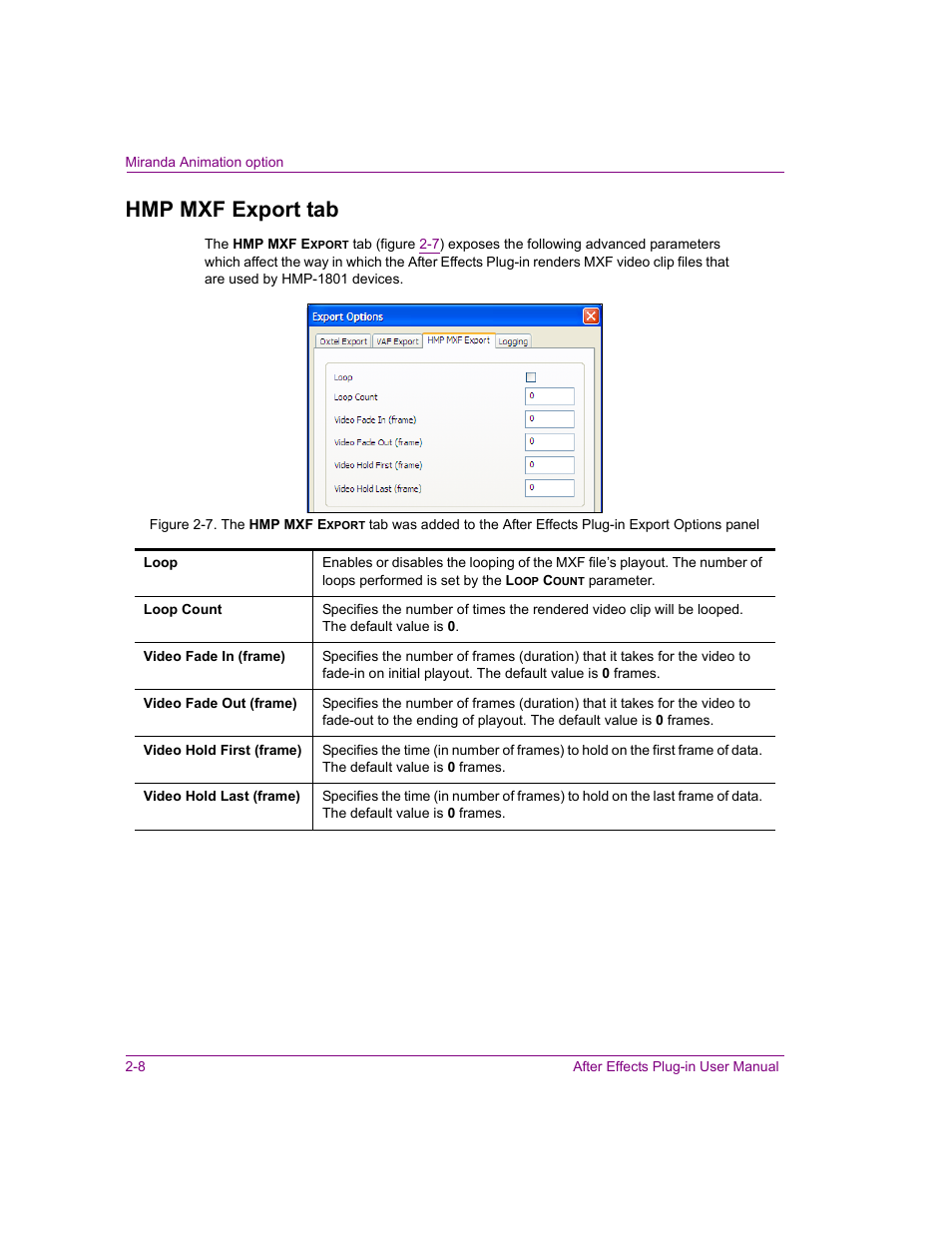 Hmp mxf export tab, Hmp mxf export tab -8 | Grass Valley After Effects Plug-in Vertigo Suite v.4.9 User Manual | Page 14 / 30