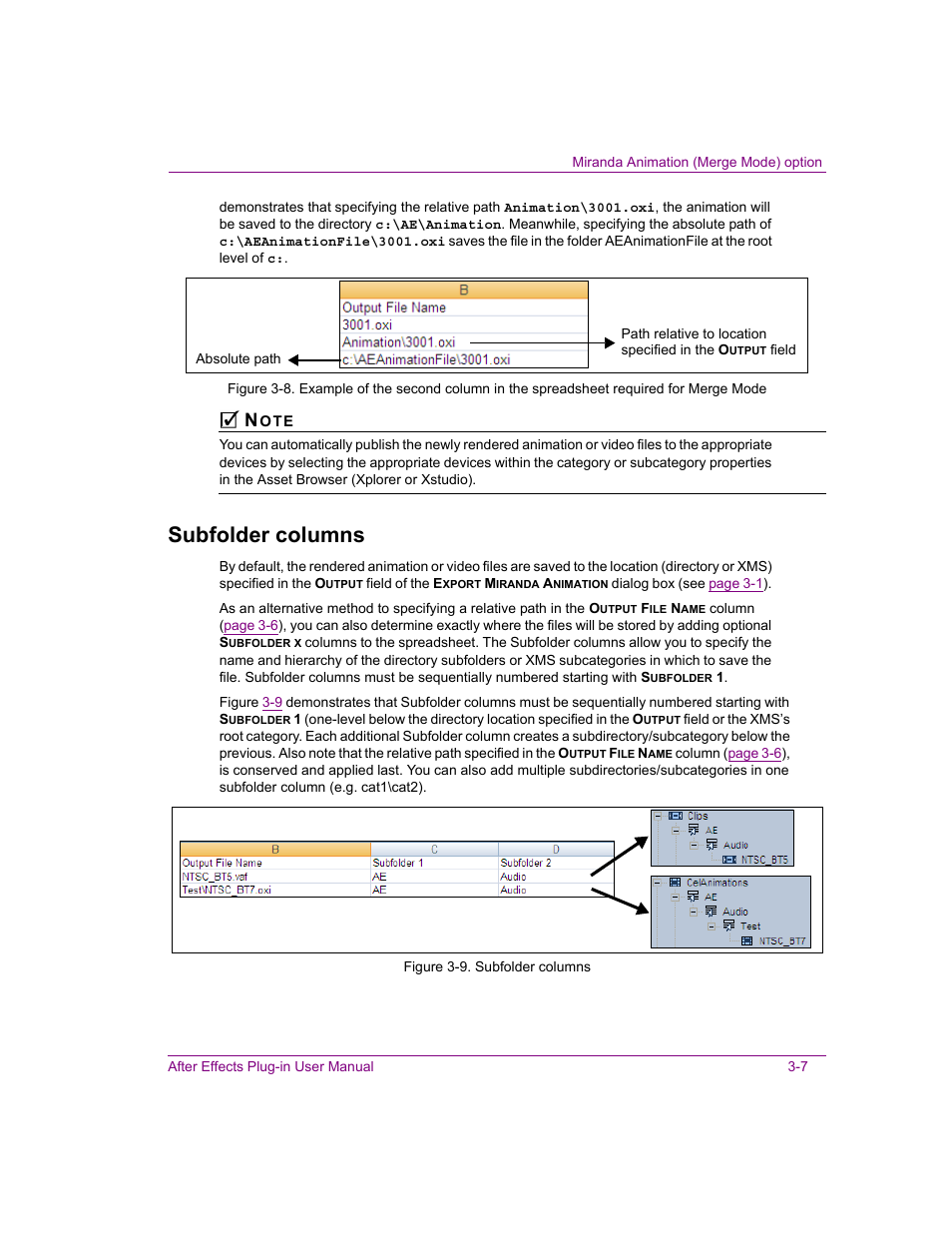 Subfolder columns, Subfolder columns -7, Gure | Grass Valley After Effects Plug-in Vertigo Suite v.4.9 User Manual | Page 22 / 30