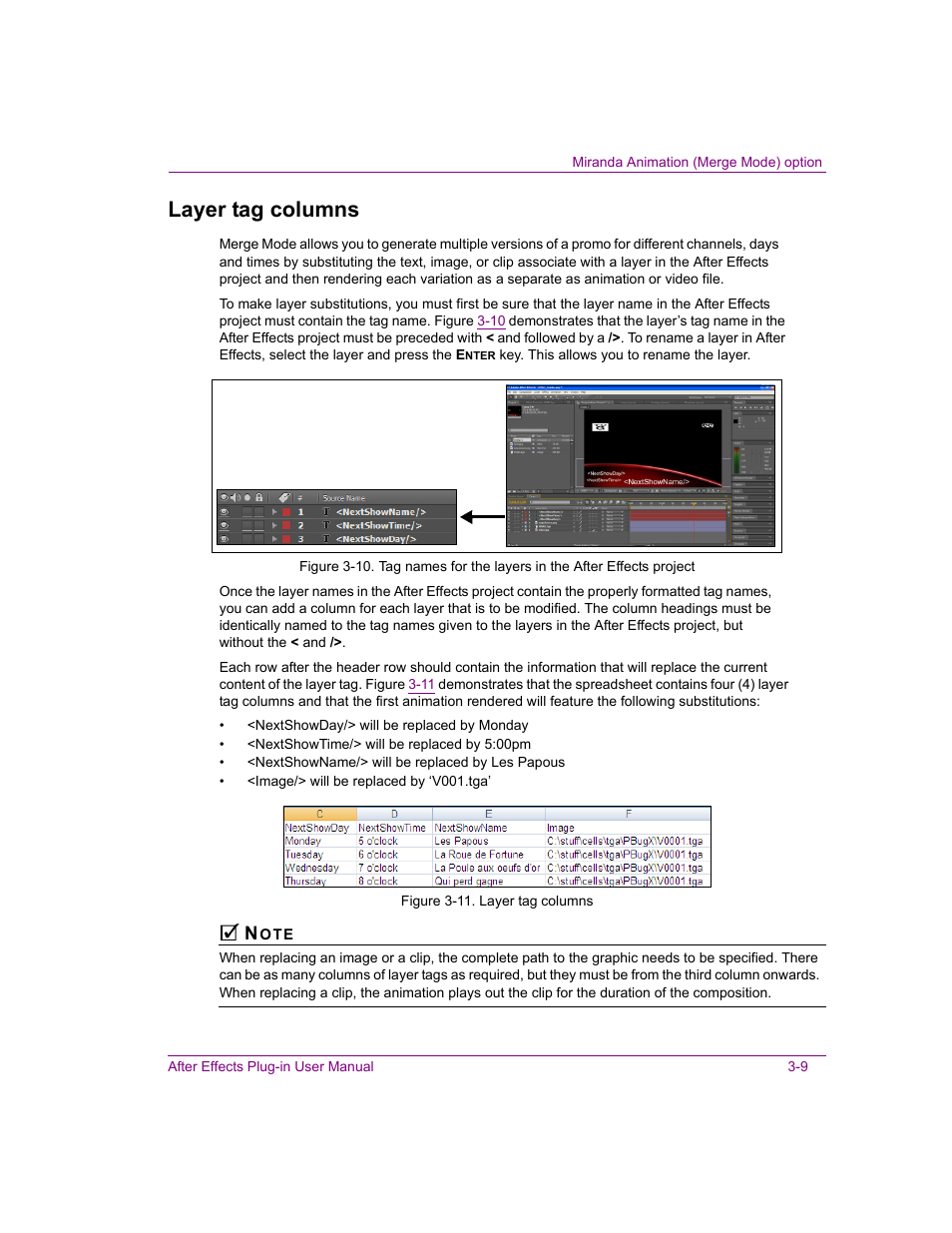 Layer tag columns, Layer tag columns -9 | Grass Valley After Effects Plug-in Vertigo Suite v.4.9 User Manual | Page 24 / 30