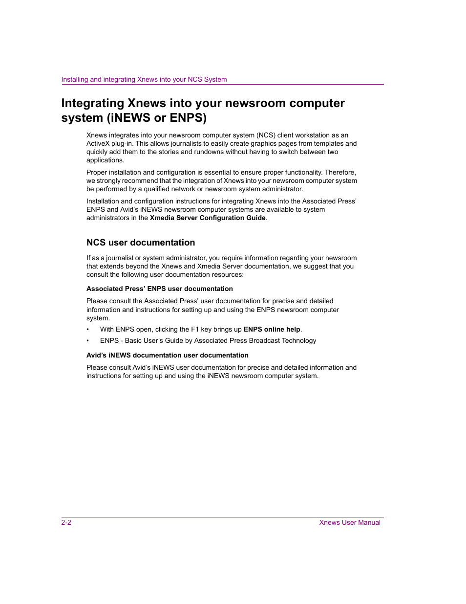 Grass Valley Xnews Vertigo Suite v.5.0 User Manual | Page 13 / 143