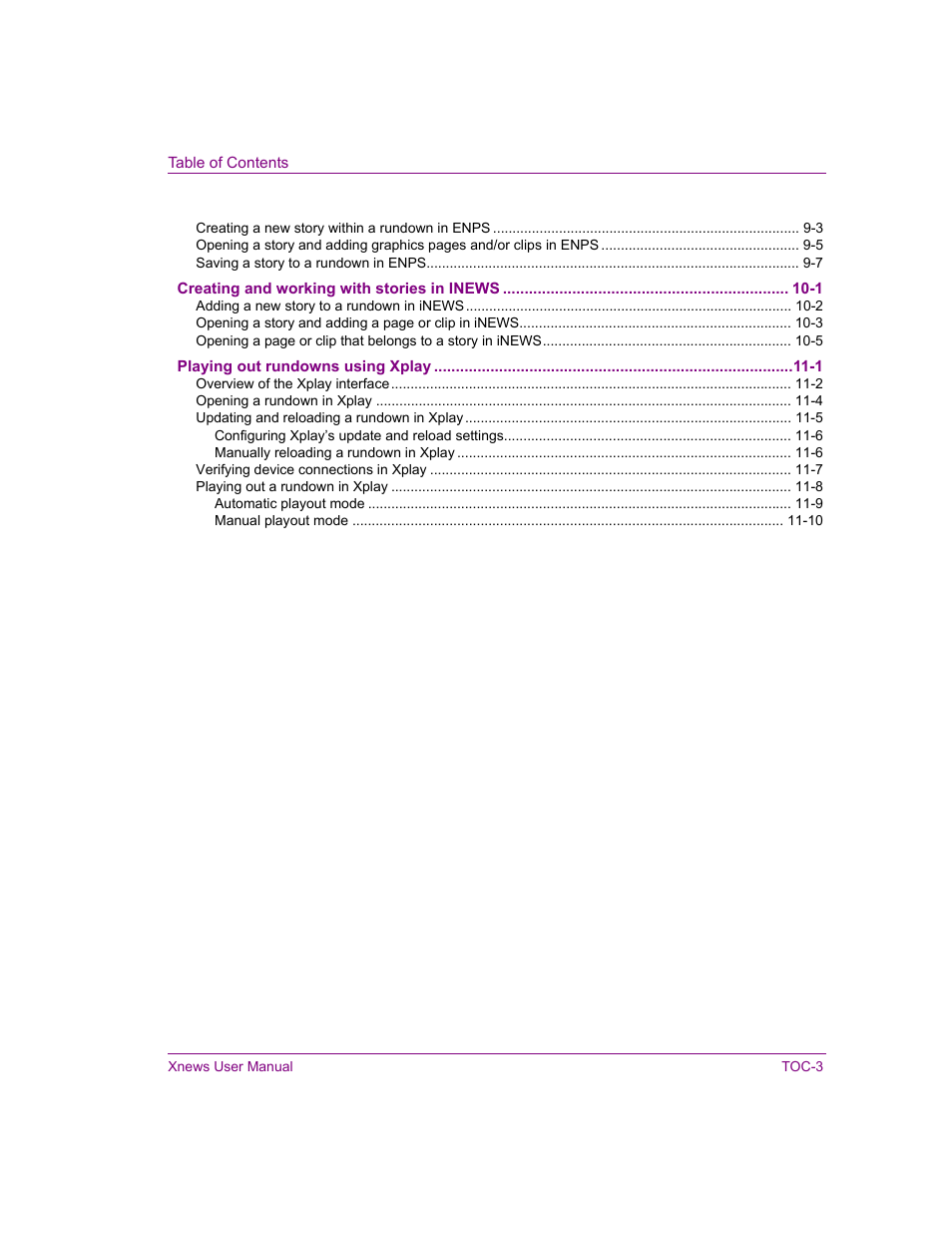 Grass Valley Xnews Vertigo Suite v.5.0 User Manual | Page 6 / 143