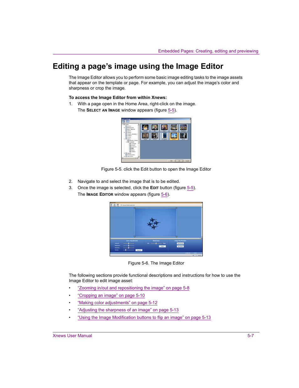 Editing a page’s image using the image editor | Grass Valley Xnews Vertigo Suite v.5.0 User Manual | Page 84 / 143