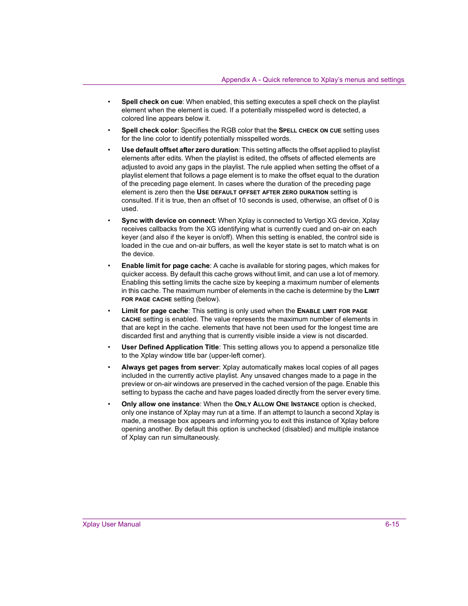 Grass Valley Xplay Vertigo Suite v.5.0 User Manual | Page 126 / 179