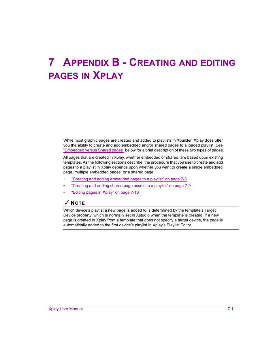 B - c, Ppendix, Reating | Editing, Pages, Play | Grass Valley Xplay Vertigo Suite v.5.0 User Manual | Page 150 / 179