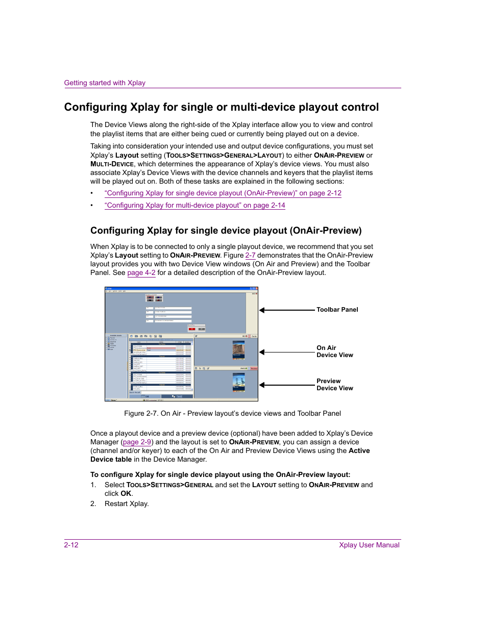 Configuring xplay for single device, Rate step described on | Grass Valley Xplay Vertigo Suite v.5.0 User Manual | Page 21 / 179