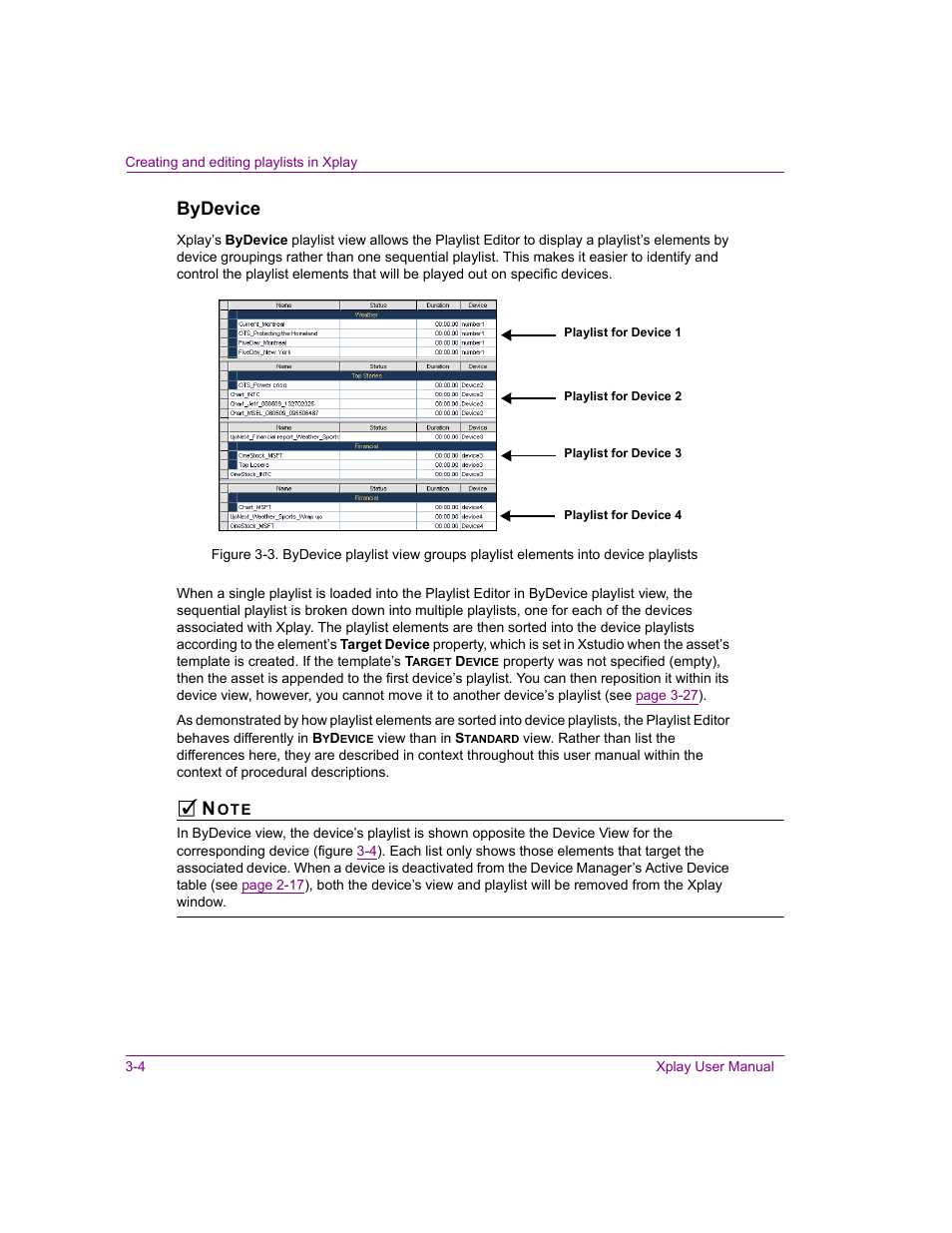 Bydevice | Grass Valley Xplay Vertigo Suite v.5.0 User Manual | Page 31 / 179