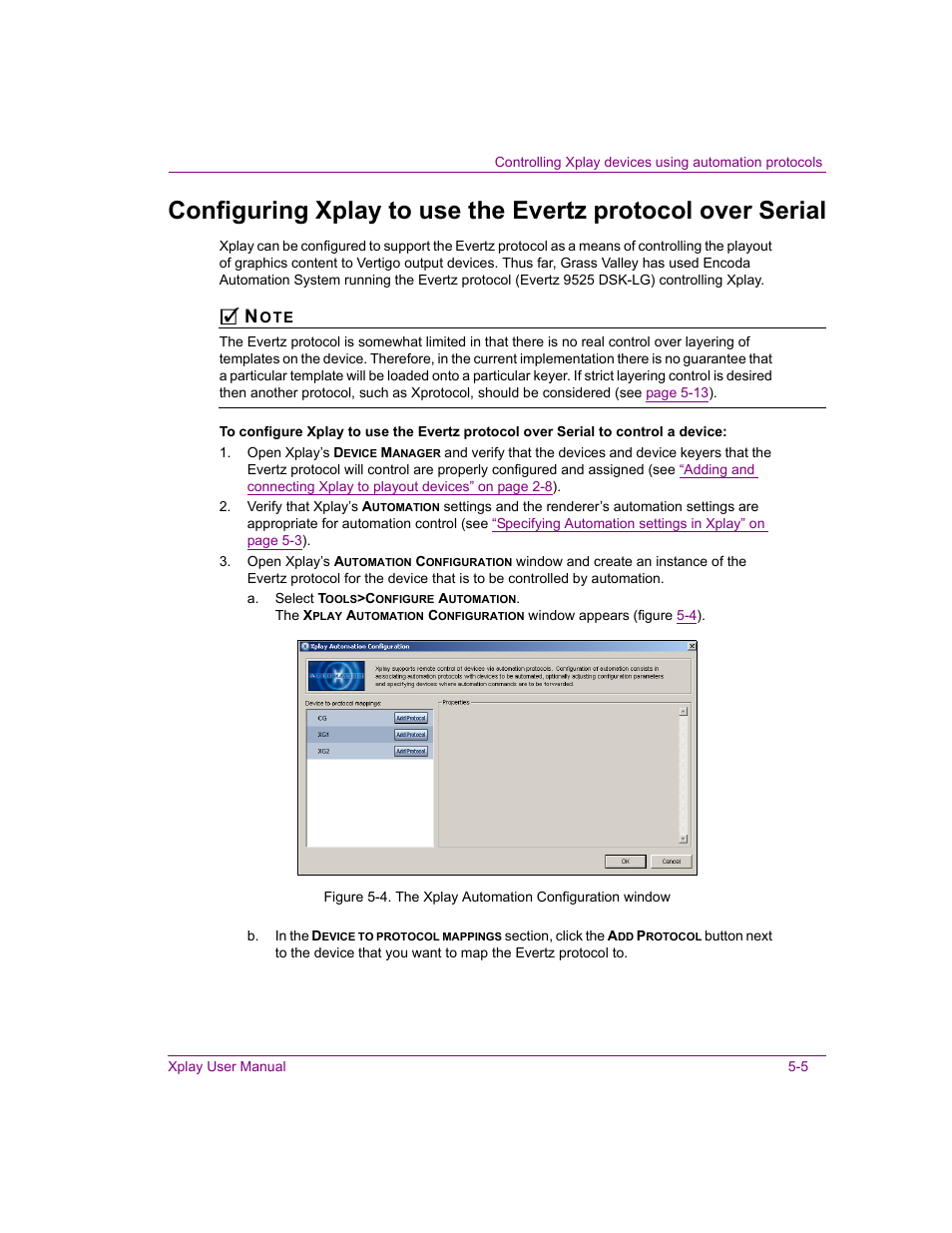 Grass Valley Xplay Vertigo Suite v.5.0 User Manual | Page 96 / 179