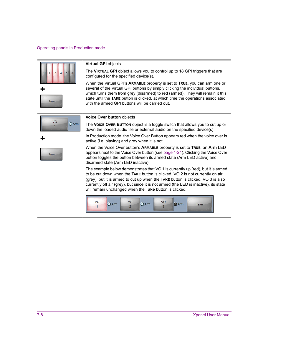 Grass Valley Xpanel Vertigo Suite v.4.8 User Manual | Page 126 / 142