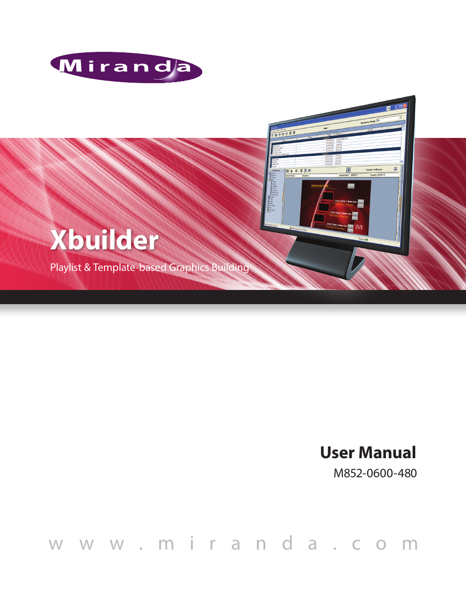 Grass Valley Xbuilder Vertigo Suite v.4.8 User Manual | 150 pages