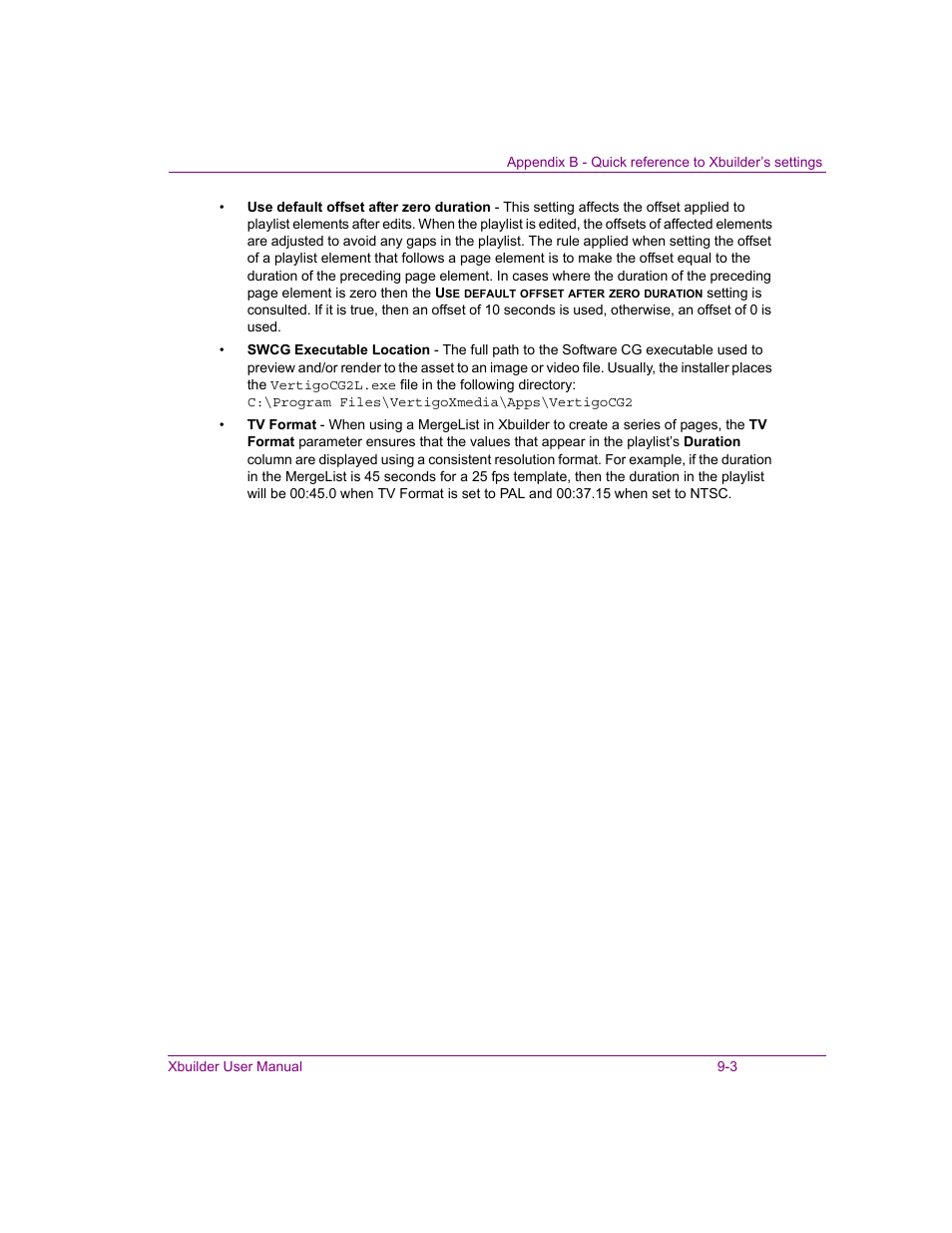 Grass Valley Xbuilder Vertigo Suite v.4.8 User Manual | Page 135 / 150