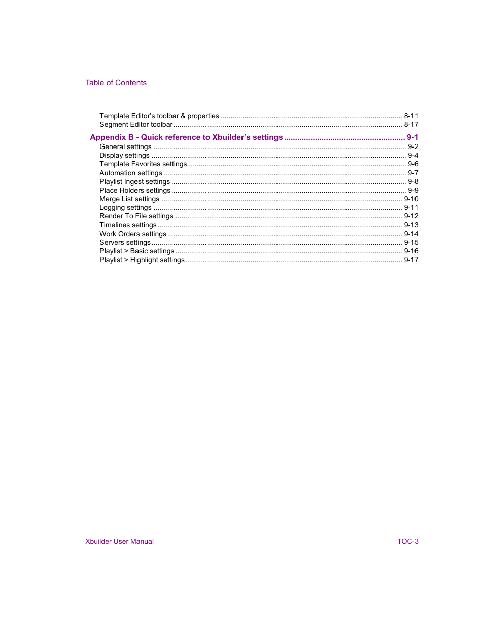 Grass Valley Xbuilder Vertigo Suite v.4.8 User Manual | Page 9 / 150