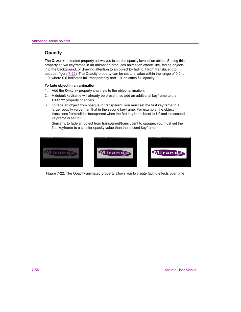 Opacity | Grass Valley Xstudio Vertigo Suite v.4.10 User Manual | Page 201 / 453