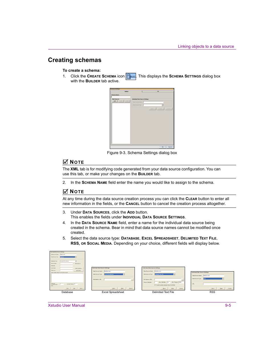 Creating schemas, Creating schemas -5 | Grass Valley Xstudio Vertigo Suite v.4.10 User Manual | Page 228 / 453