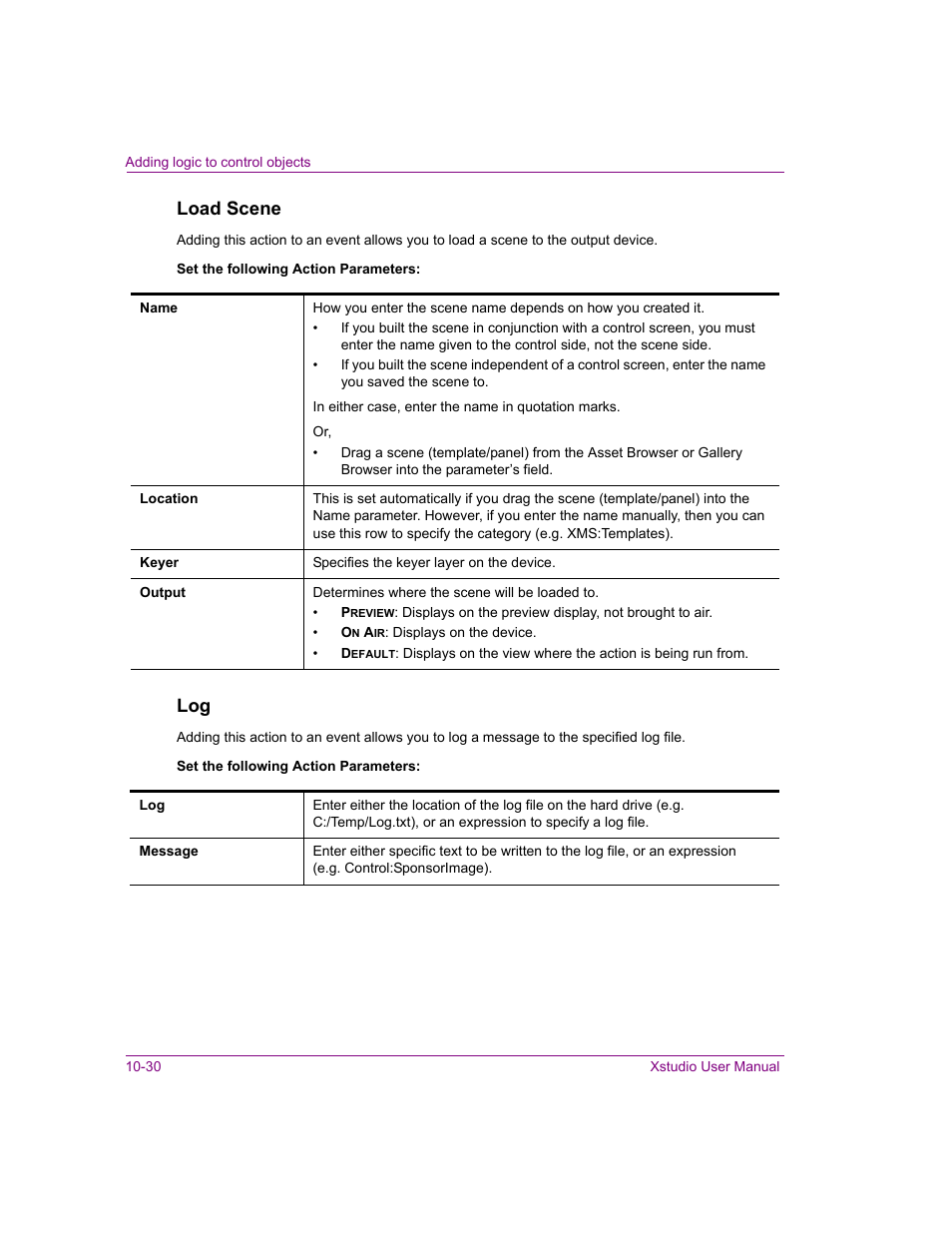 Load scene | Grass Valley Xstudio Vertigo Suite v.4.10 User Manual | Page 295 / 453