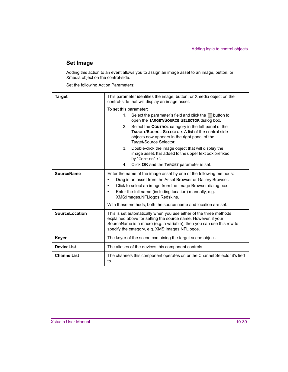 Or using, Set image | Grass Valley Xstudio Vertigo Suite v.4.10 User Manual | Page 304 / 453