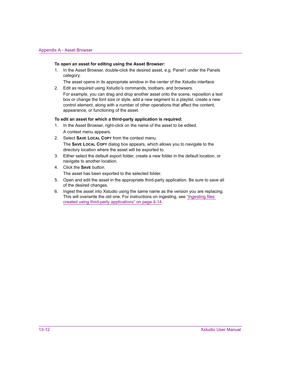 Grass Valley Xstudio Vertigo Suite v.4.10 User Manual | Page 337 / 453