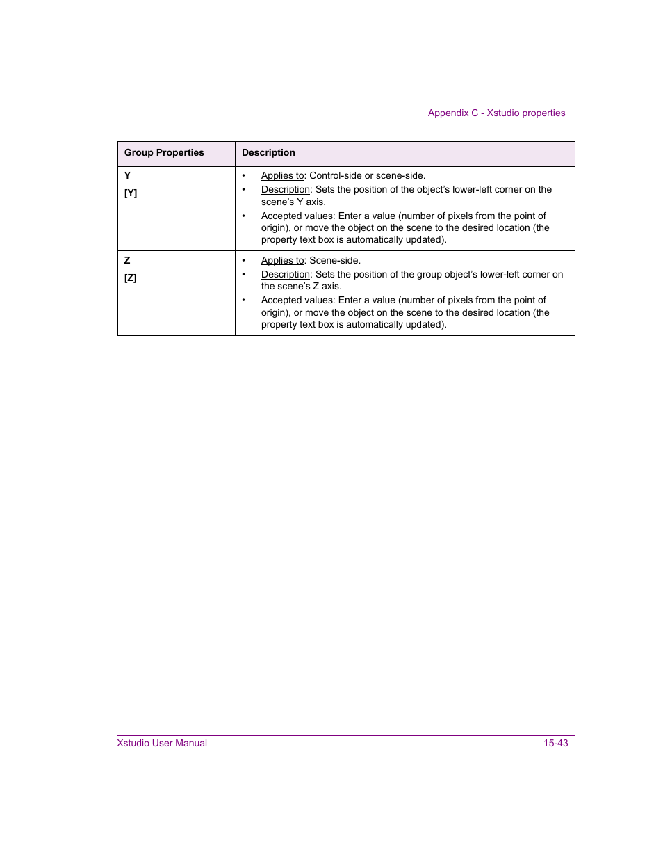 Grass Valley Xstudio Vertigo Suite v.4.10 User Manual | Page 396 / 453