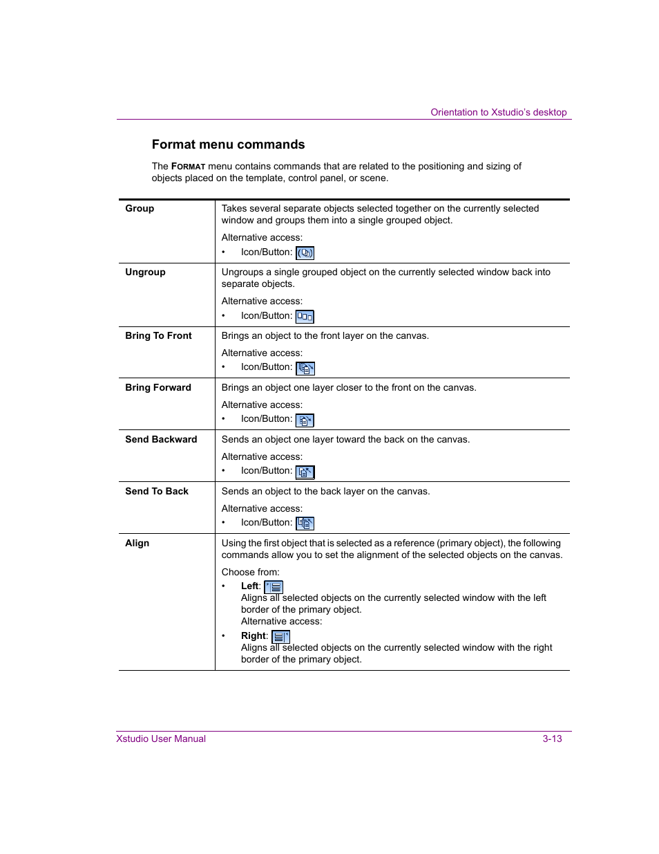 Format menu commands | Grass Valley Xstudio Vertigo Suite v.4.10 User Manual | Page 48 / 453