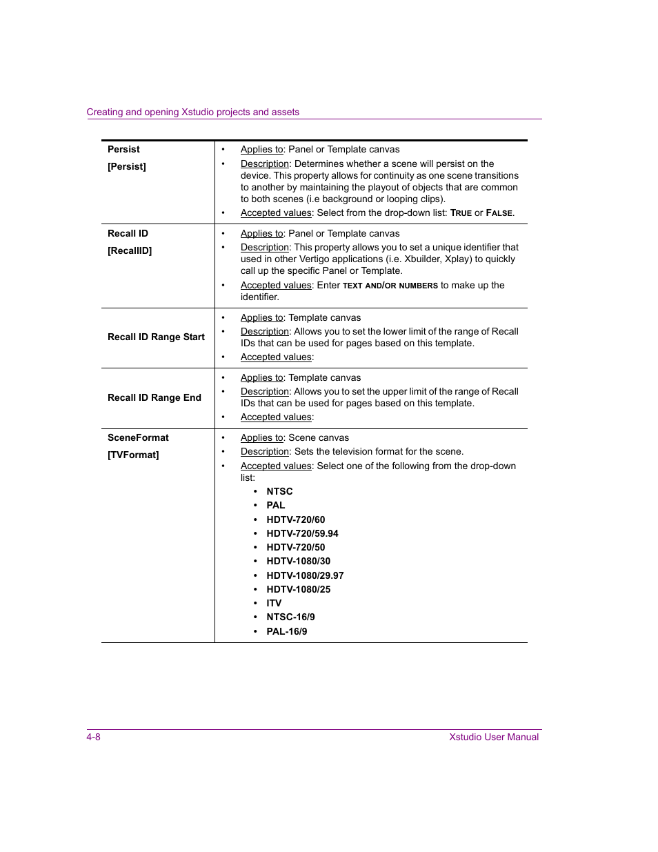 Grass Valley Xstudio Vertigo Suite v.4.10 User Manual | Page 77 / 453