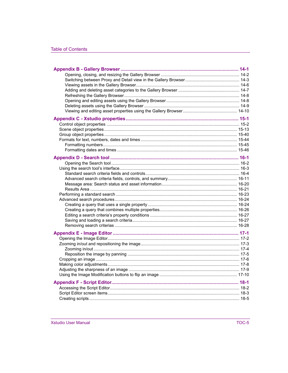 Grass Valley Xstudio Vertigo Suite v.4.10 User Manual | Page 8 / 453