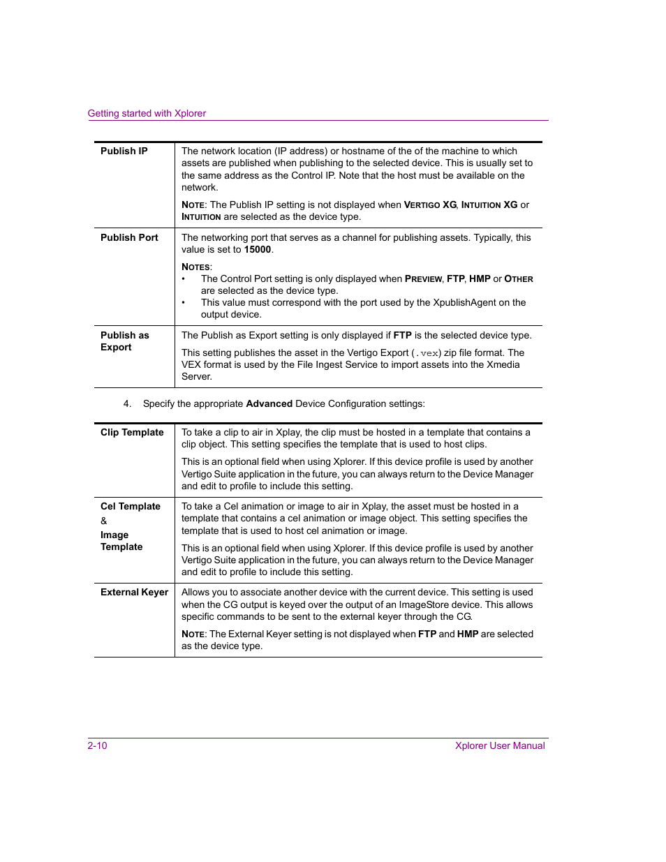 Grass Valley Xplorer Vertigo Suite v.4.8 User Manual | Page 20 / 124