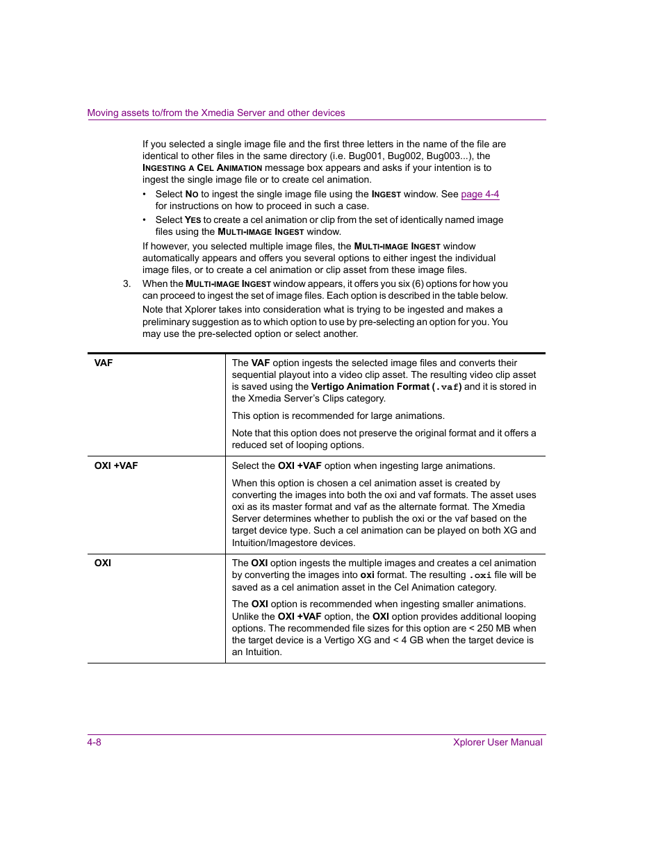 Grass Valley Xplorer Vertigo Suite v.4.8 User Manual | Page 48 / 124
