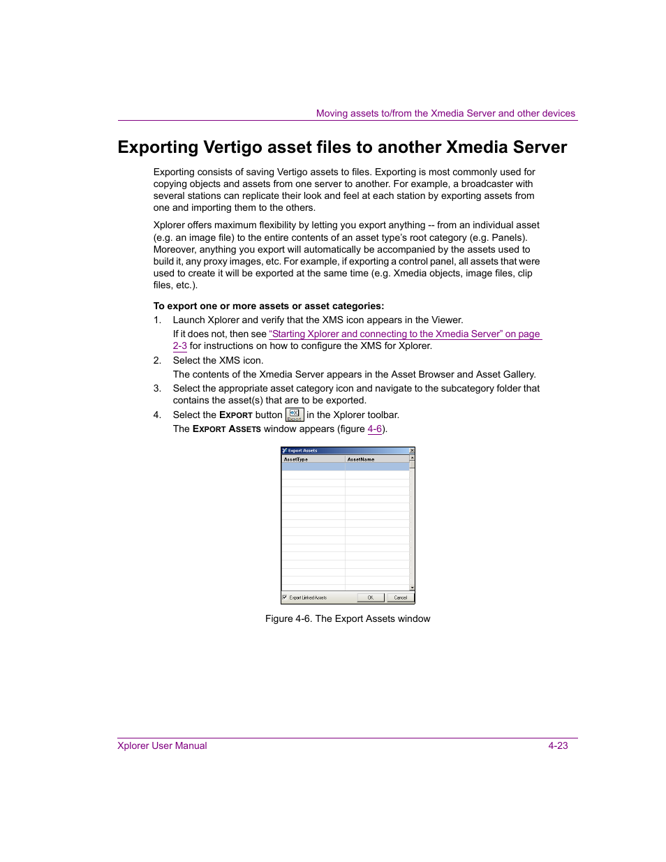 Grass Valley Xplorer Vertigo Suite v.4.8 User Manual | Page 63 / 124