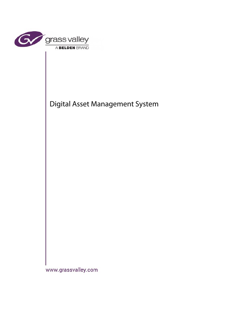 Grass Valley Xmedia Server Vertigo Suite v.5.0 User Manual | 297 pages