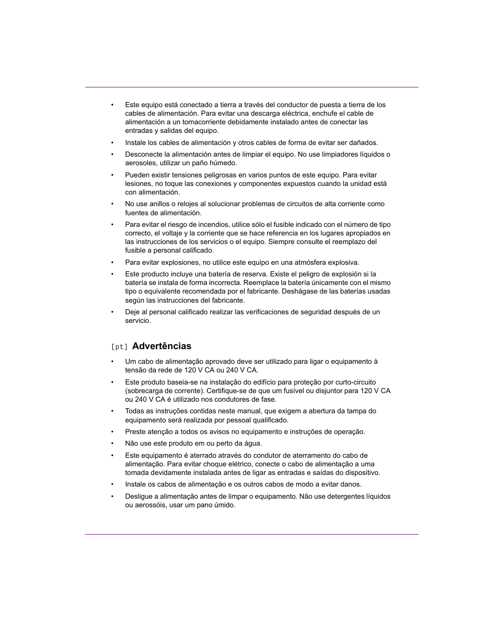 Advertências | Grass Valley Xmedia Server Vertigo Suite v.5.0 User Manual | Page 10 / 297