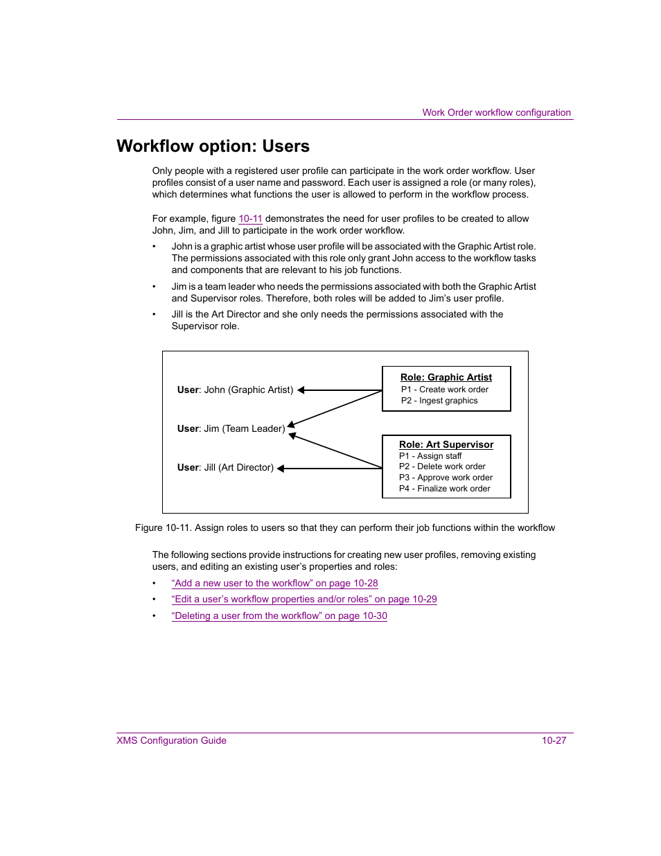 Workflow option: users, Workflow option: users -27 | Grass Valley Xmedia Server Vertigo Suite v.5.0 User Manual | Page 156 / 297