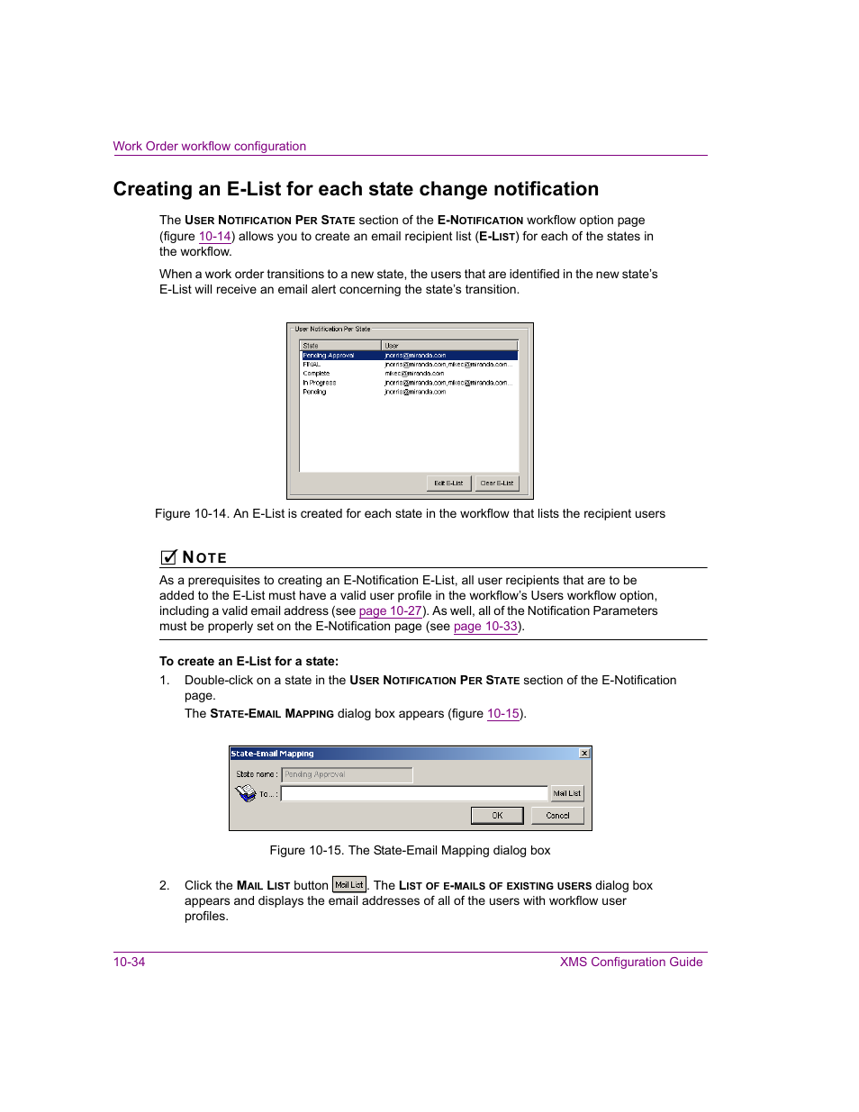 Creating an e-list for each state | Grass Valley Xmedia Server Vertigo Suite v.5.0 User Manual | Page 163 / 297