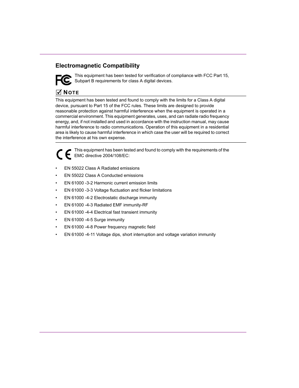 Electromagnetic compatibility | Grass Valley Xmedia Server Vertigo Suite v.5.0 User Manual | Page 17 / 297