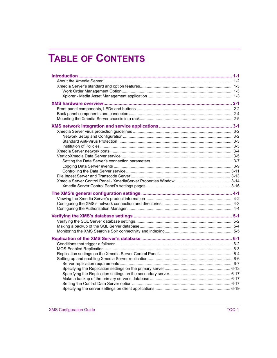 Able, Ontents | Grass Valley Xmedia Server Vertigo Suite v.5.0 User Manual | Page 18 / 297