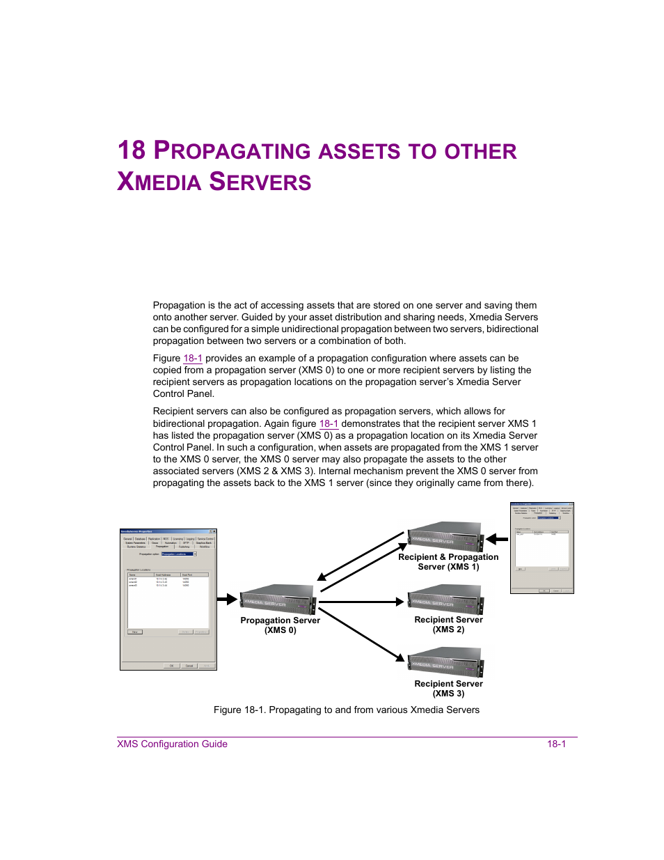 18 propagating assets to other xmedia servers, Propagating assets to other xmedia servers -1, 18 p | Ropagating, Assets, Other, Media, Ervers | Grass Valley Xmedia Server Vertigo Suite v.5.0 User Manual | Page 198 / 297