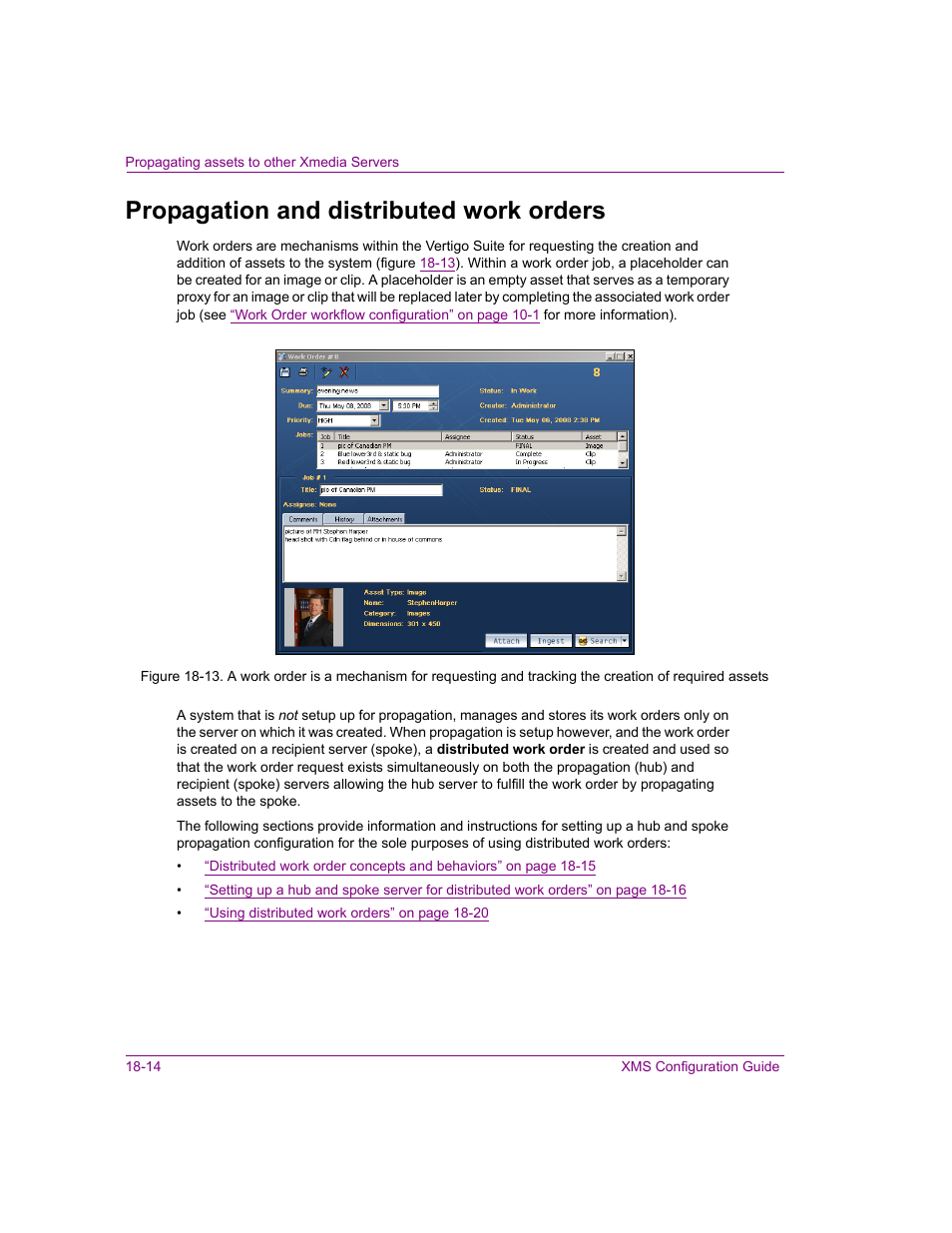 Propagation and distributed work orders, Propagation and distributed work orders -14 | Grass Valley Xmedia Server Vertigo Suite v.5.0 User Manual | Page 211 / 297