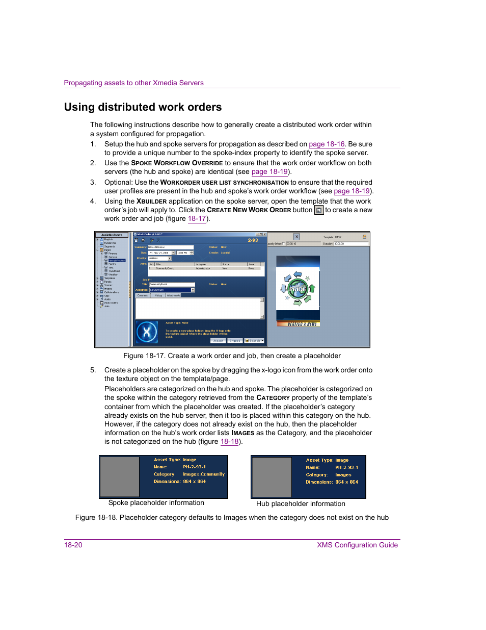 Using distributed work orders, Using distributed work orders -20 | Grass Valley Xmedia Server Vertigo Suite v.5.0 User Manual | Page 217 / 297